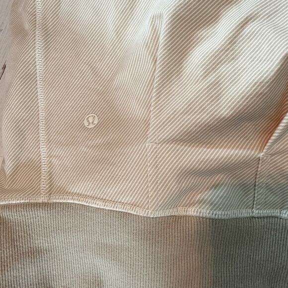 Lululemon Rollin with my Omies Hoodie Size 10 Mojave Tan Terry Back Vented - Picture 5 of 12